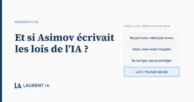 Et si Isaac Asimov avait écrit les lois de l’IA en 2026 ?